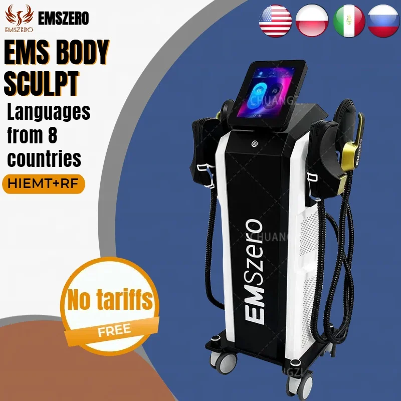 Emszero Electromagnetic Stimulate Slimming SPA Equipment 15 Tesla Ems Body Sculpting RF Fat Reduction Machine Free US