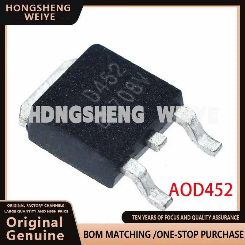 100%new 10pcs AOD452 TO252 D452 TO-252 D452A New Original