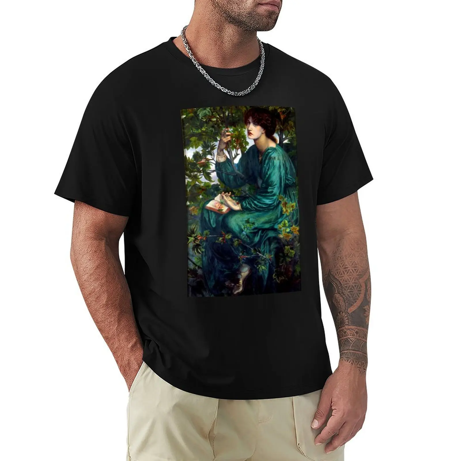 Camiseta Dante Gabriel Rossetti The Day Dream, camiseta plus size para o dia a dia