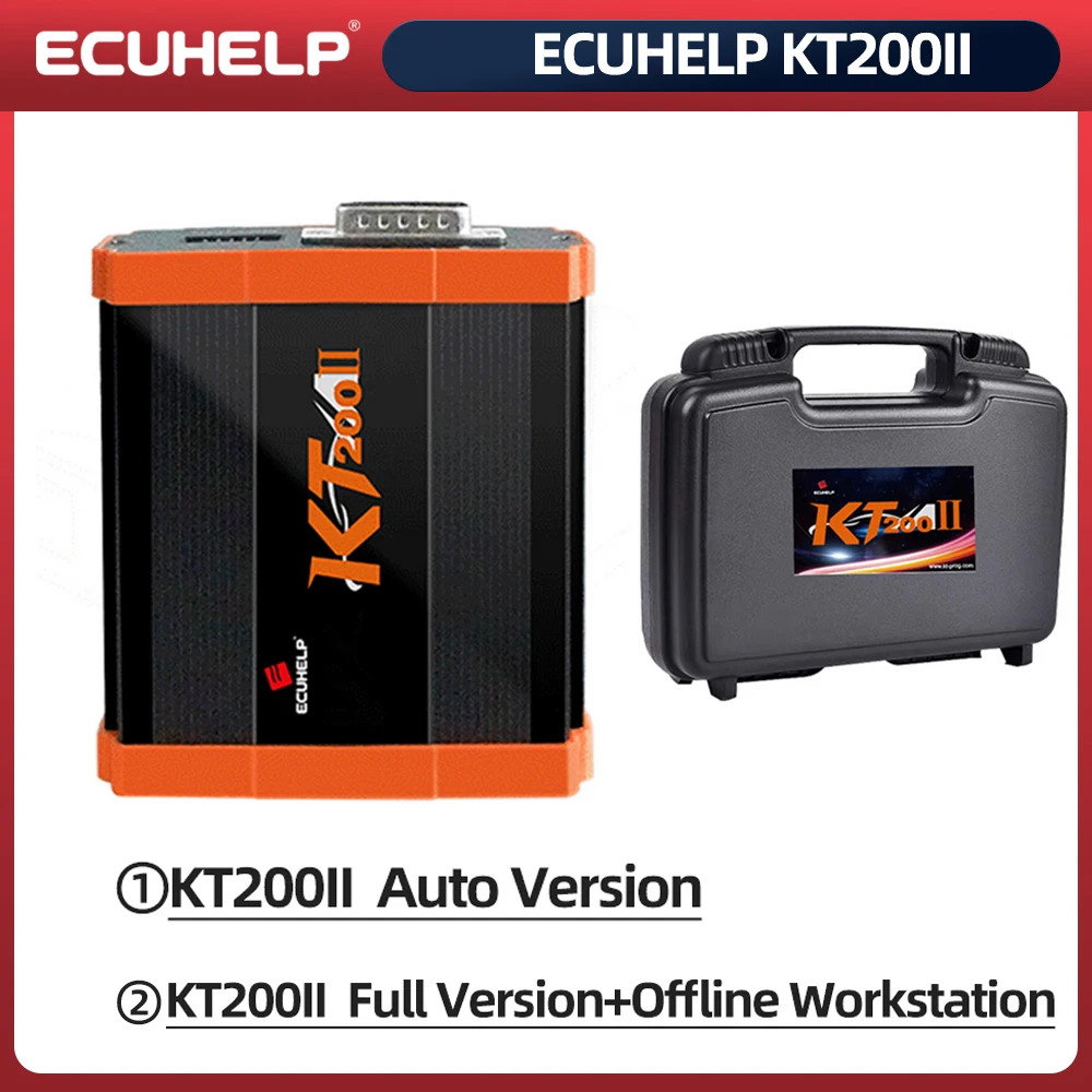 ECUHELP KT200II Full Version TCU ECU Programmer for Car Truck Motorbike Tractor Boat, Upgrade More ECU Protocols Over KT200