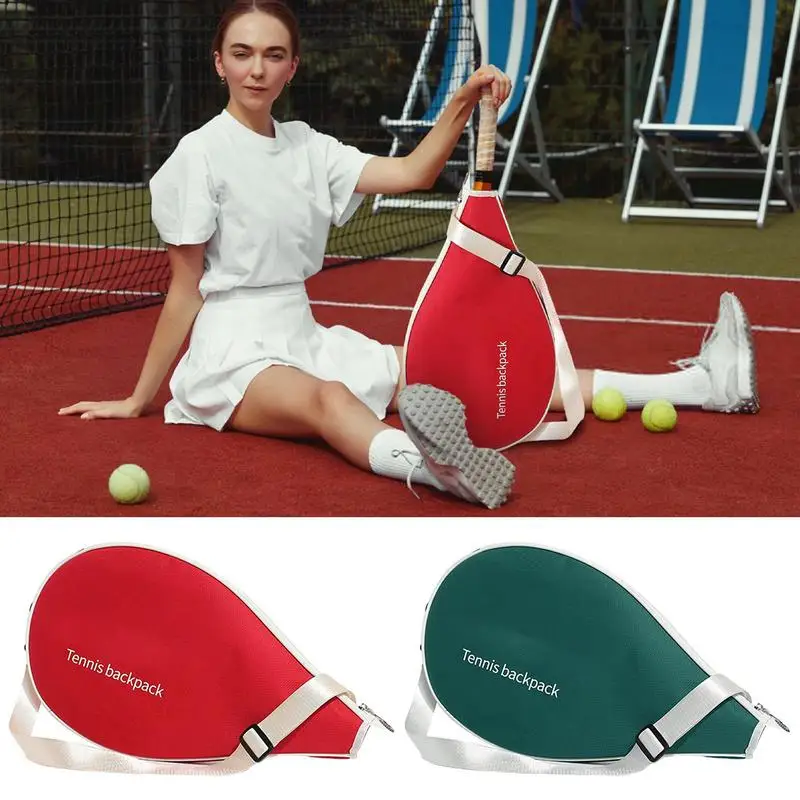 Tennis Racket Bags For Men Large Capacity Racket Sling Bag Tennis Bag Racquet Holder For School Gym Playgrounds Outdoor Sports