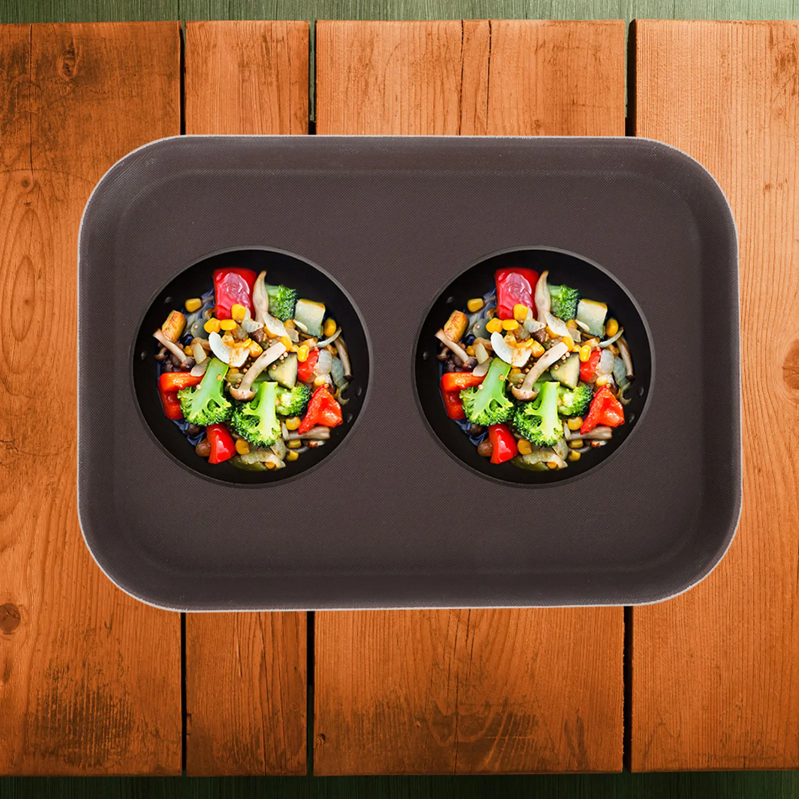 

Non Slip Food Tray Practical Snack Cake Bread Service Storage Hotel Restaurant Tempered Elegant Beauty Convenience