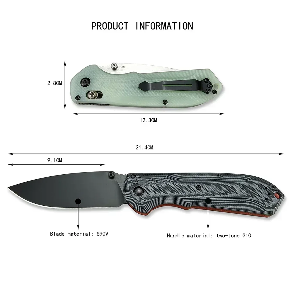 

Portable S90V Pocket Knife Folding Hunting Tactical Survival Camping Knives New Multi EDC Outdoor Rescue Tools G10 Handle