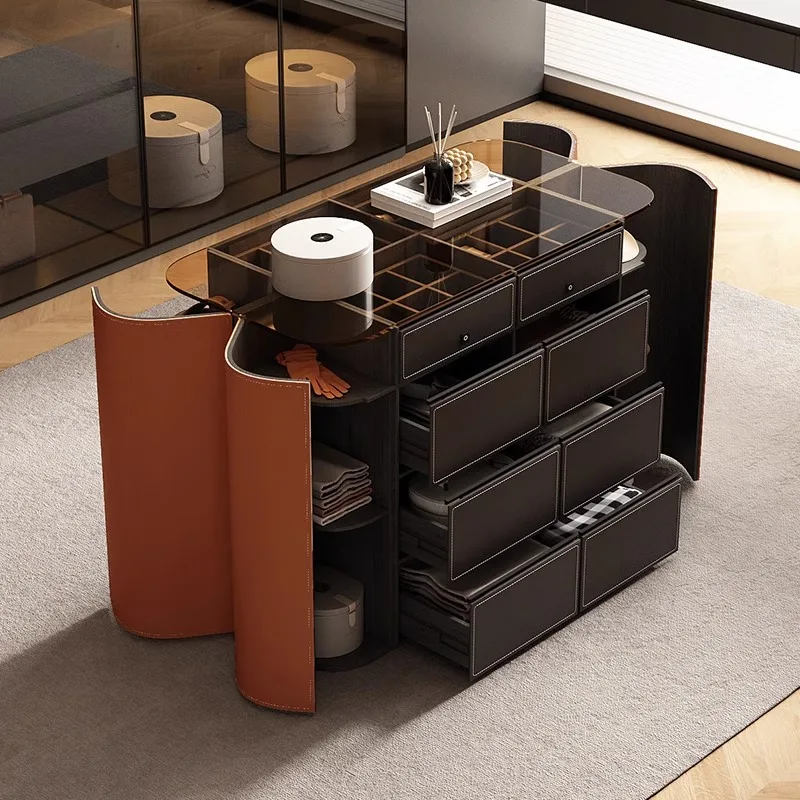 

Итальянский минималистичный гардероб, шкаф средней длины, шкаф для хранения, прикроватная тумбочка для спальни, шкаф-ведро с замком по отпечатку пальца, ювелирные изделия Jeww