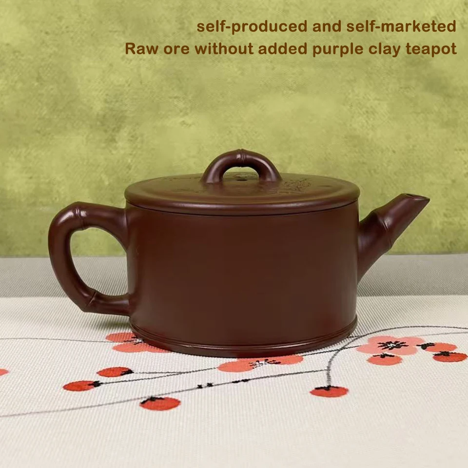 100% Authentic Yixing Zisha Clay Chinese Traditional HandmadeYixing Purple Sand Tea Pot Elegant Tea Maker for Home, Office, Gift 2