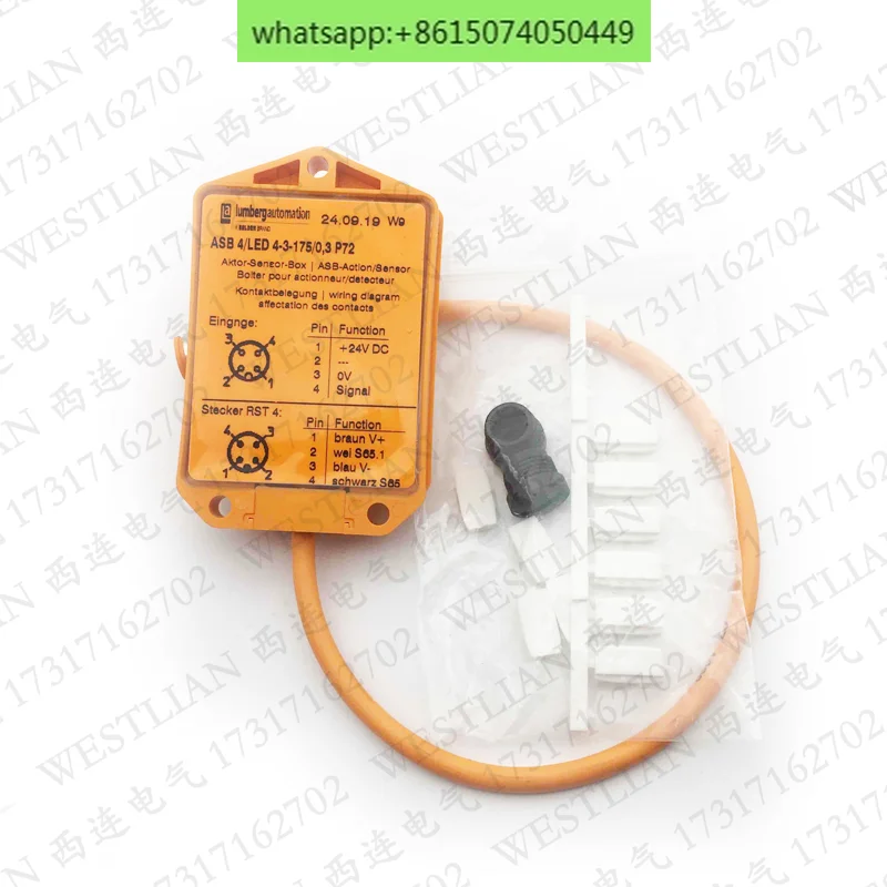 

Немецкая сенсорная коробка Lumberg M12 со светом ASB 4/LED 4-3-175/0,3 P72