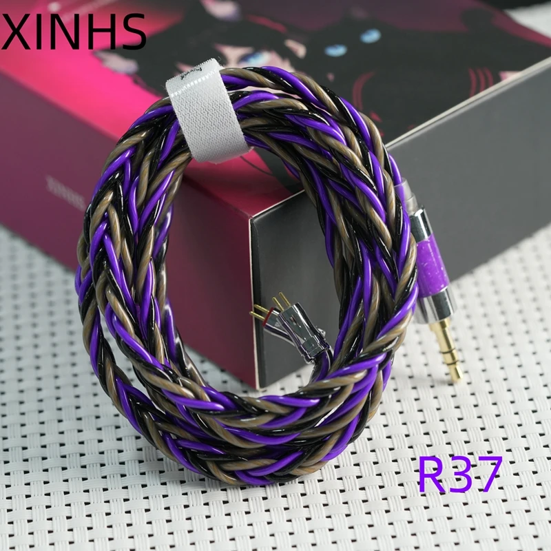 XINHS R37 Xiao Yao 6-Kern 7N OCC Vergoldetes Fünf-Elemente-Palladium-Silber-Legierungskabel für Kopfhörer HiFi Balanced – Detail 1