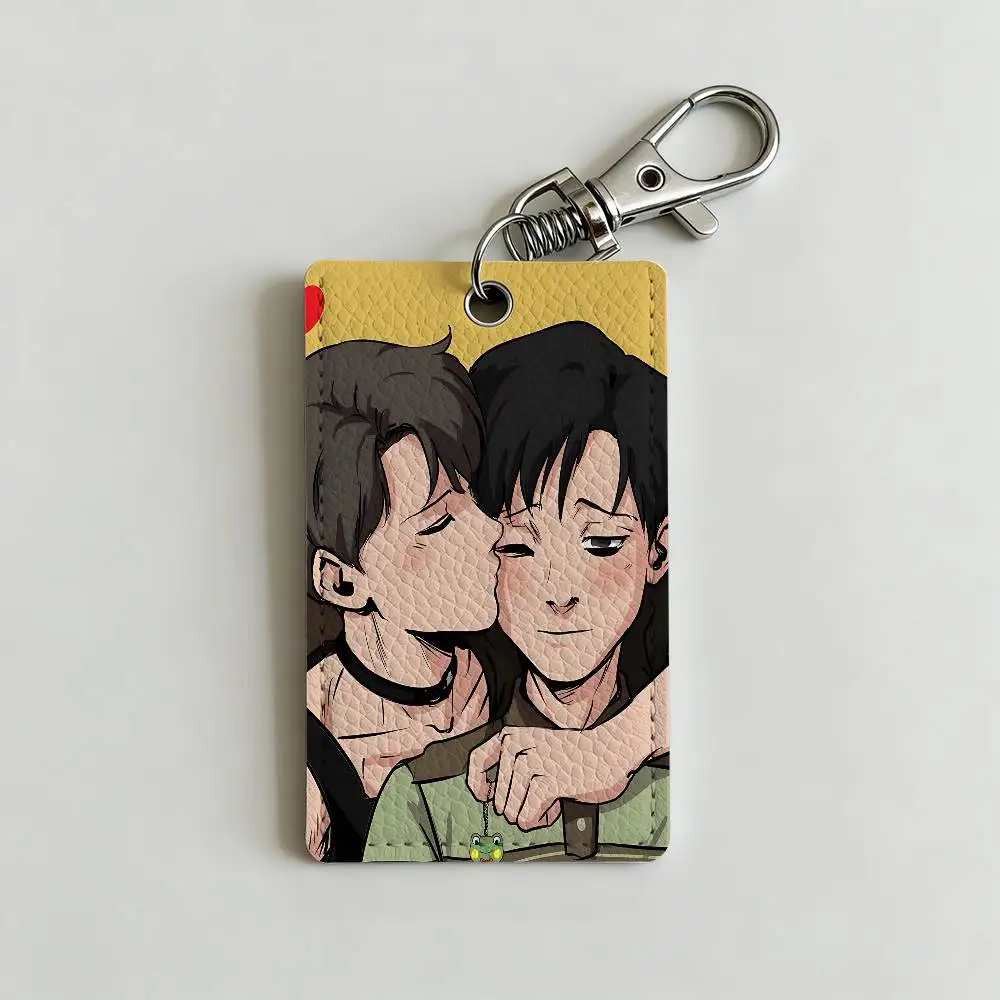 K-Killing S-Stalking Manga Card Holder Men And Womenn Universal Antirust Keychain Learther Access Drop Key Tag Ring - view 4
