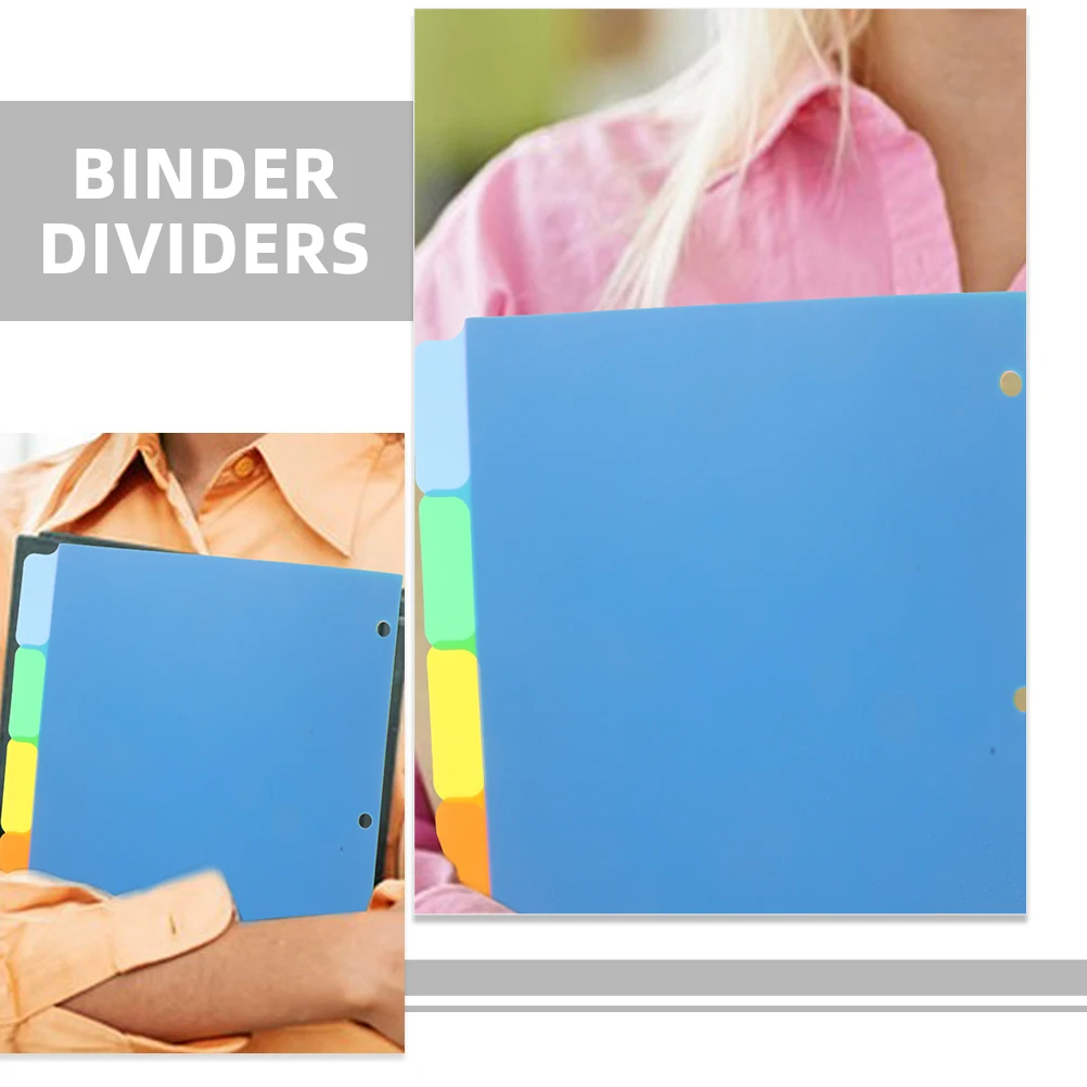 

10Pcs Colorful A4 Binder Divider Tabs Index Dividers Page Dividers Notebook Organizer