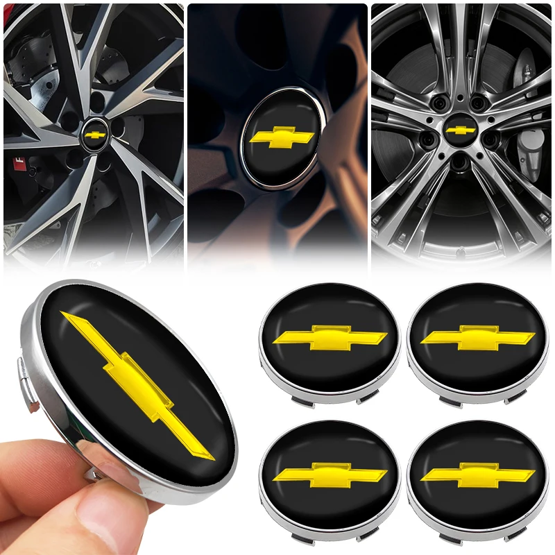 

4pcs 60mm Car Wheel Center Hub Center Cap Rim Hub Dustproof Cover Emblemem For Chevrolet Captiva Colorado Cruze Spark Malibu