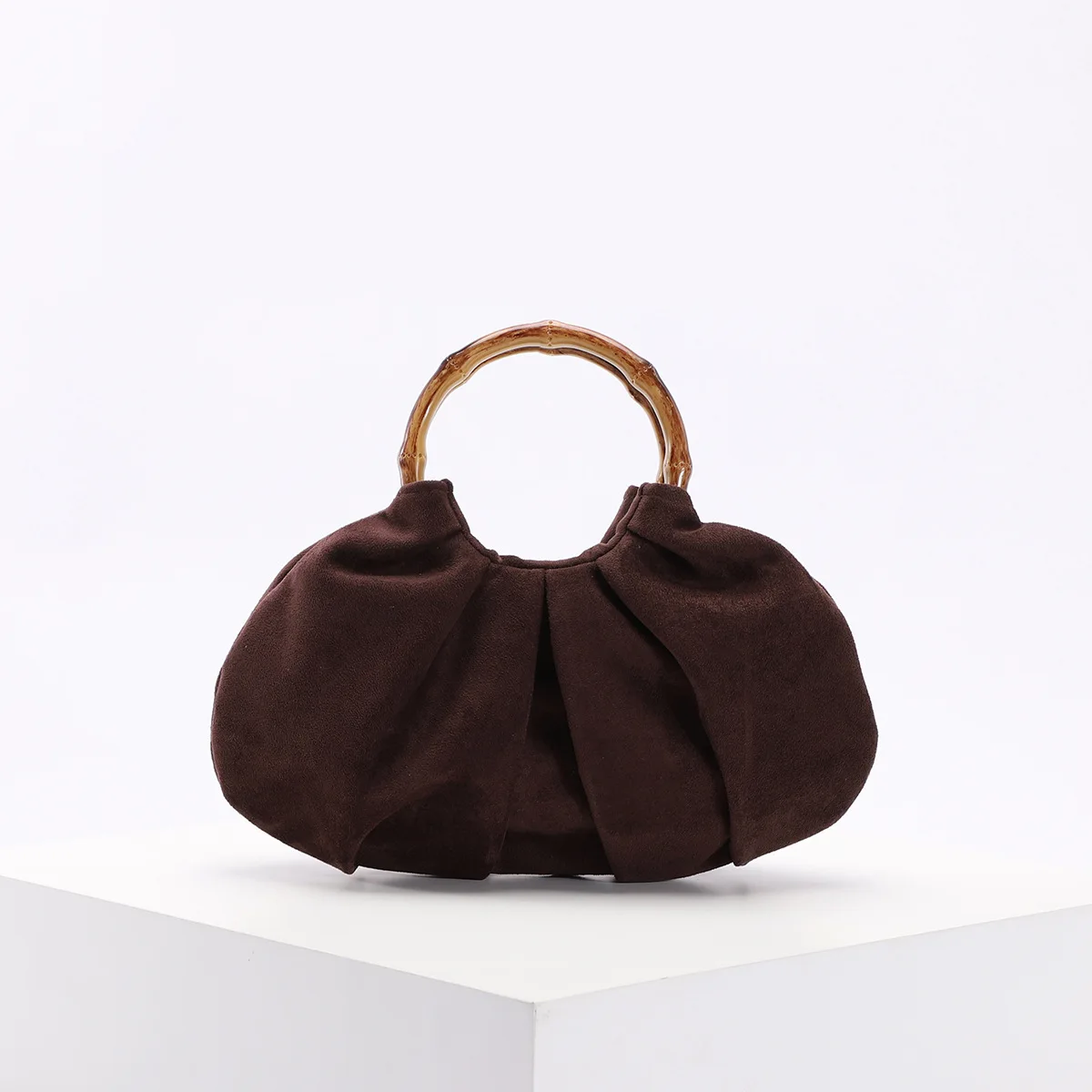 Vintage Handbag Women's Bag Pleated Handbag Fashionable Textured Suede Meillard Style Designer Bag for Ladies Party Bag