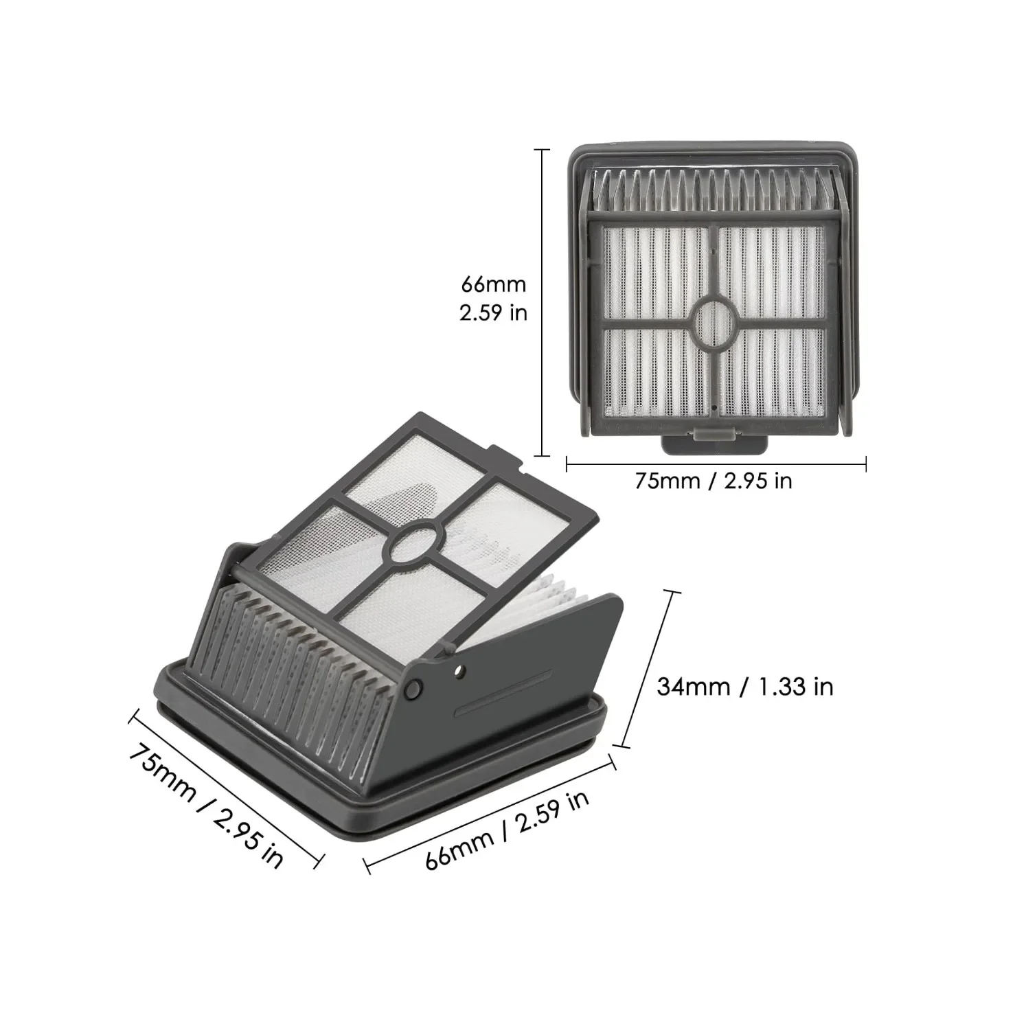 Soft roller brush and HEPA filter replacement parts and accessories for H11 Core and H12 Wet wet dry dual-use vacuum cleaners