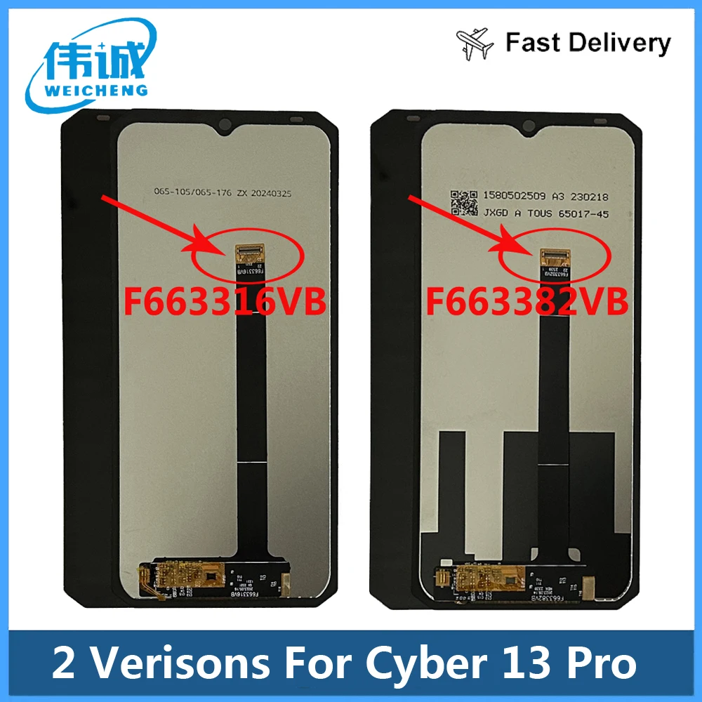 For Hotwav Cyber 13 Pro F663316VB LCD Display +Touch Digitizer Assembly Hotwav Cyber 13 Pro 13Pro F663382VB LCD Display Sensor