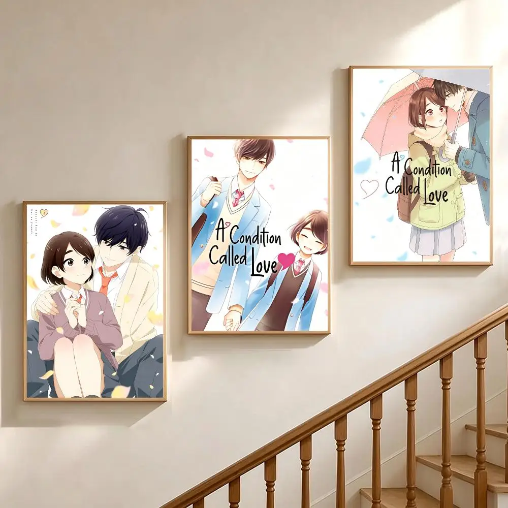 comic A Condition Called Love Poster Poster HD Printing Soothing and Cream Style Home Decor for the Living Room Cafes Gift