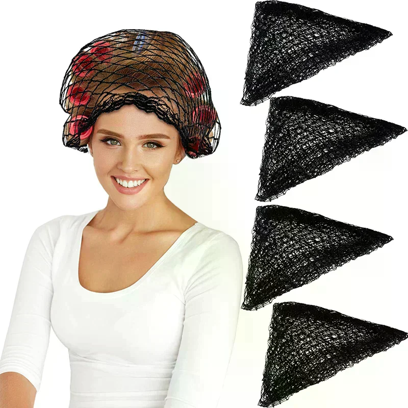 Durable Cotton Hair Net Good Breathability Effective Women Triangular Mesh Hair Net Universal Sleep Hairnet for Lady