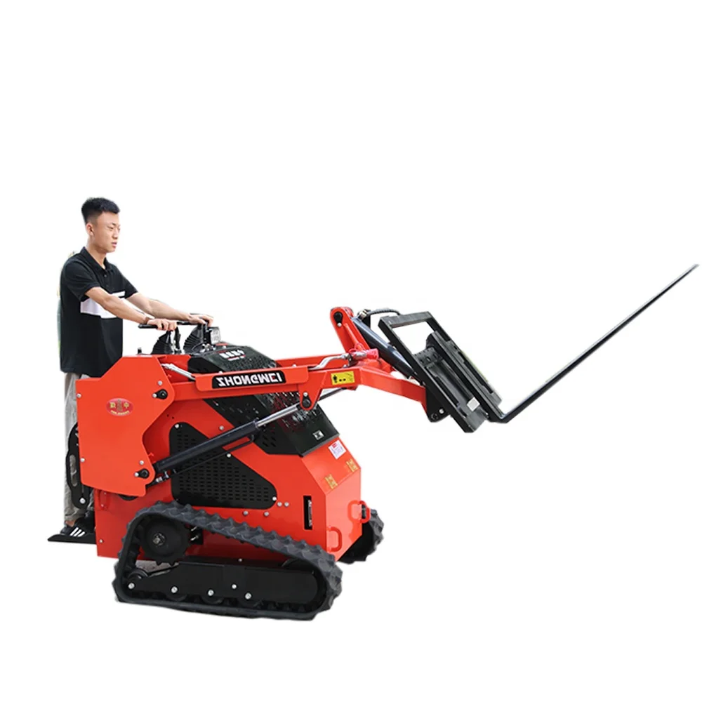 Free Ship Hot Sale Mini Skid Steer Loader Crawler Tracked Caterpillar Small Skid Loader With Rubber Track