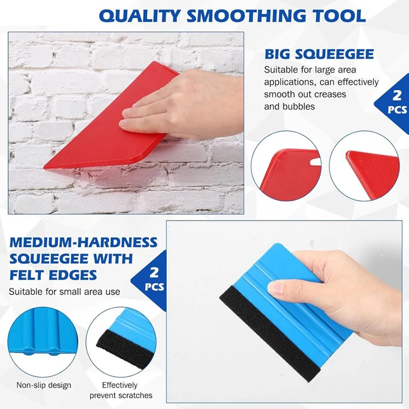 Wallpaper Smoothing Tool Set Kit With Squeegee Smoother, Seam Roller, Wallpaper Brush Kit For Wallpaper Hanging, Contact Pape