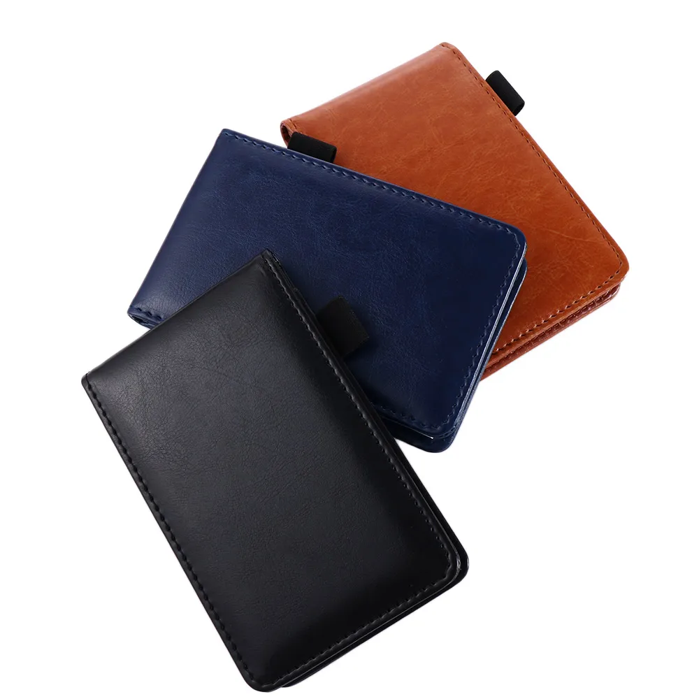 Leather Cover Pocket Planner A7 Notebook Small Notepad Note Book Business Diary Memos Office School Stationery