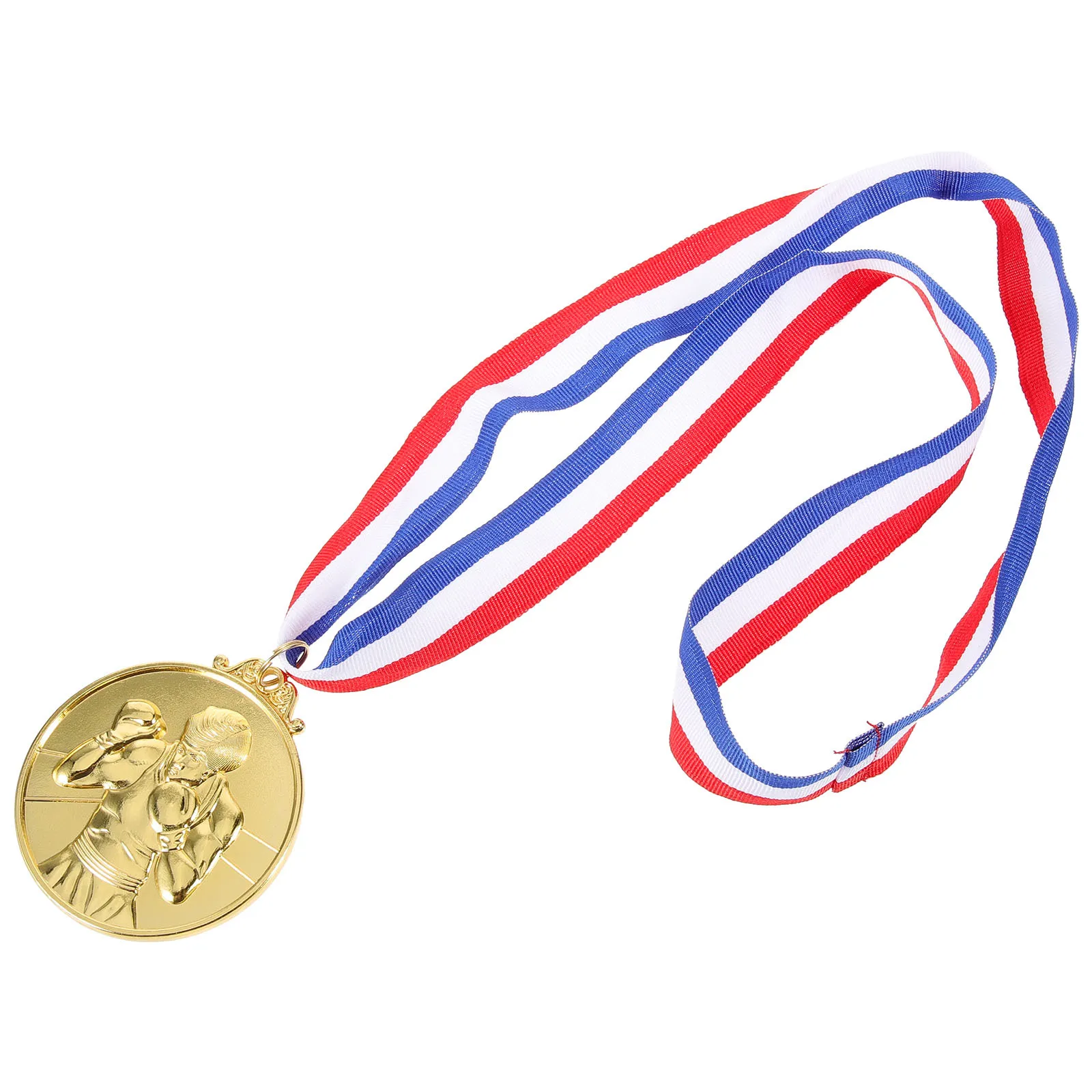 5 قطع من الميداليات الرياضية المصنوعة من سبائك الزنك بتصميم محاكاة جوائز مسابقة الملاكمة وميداليات جوائز مضحكة متينة #2