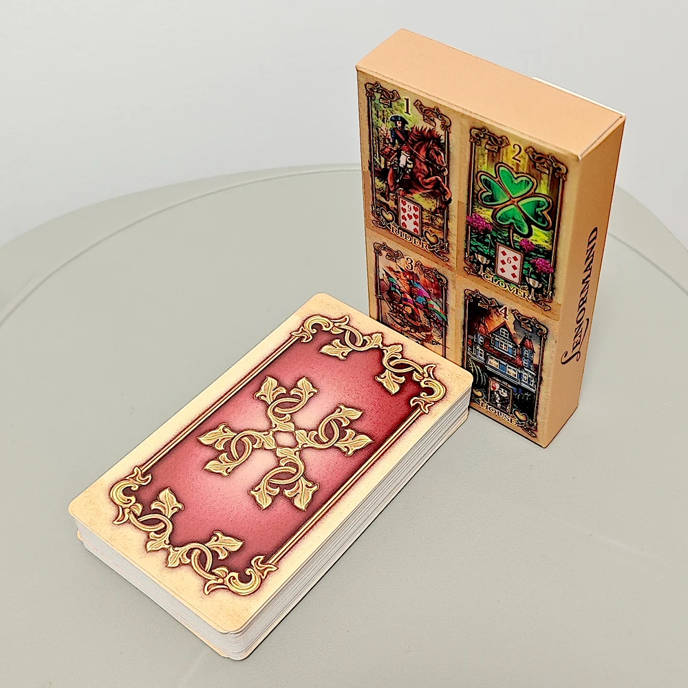 Lustrous Lenormand Deck 10.3*6cm Bursting with Exquisite Color and Detail 47 Pcs Lenormand Cards