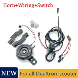 Universal Scooter Horn With Switch Wring 12V Waterproof Round Loud Speaker For All Dualtron Scooter Thunder Victor Spider DT3