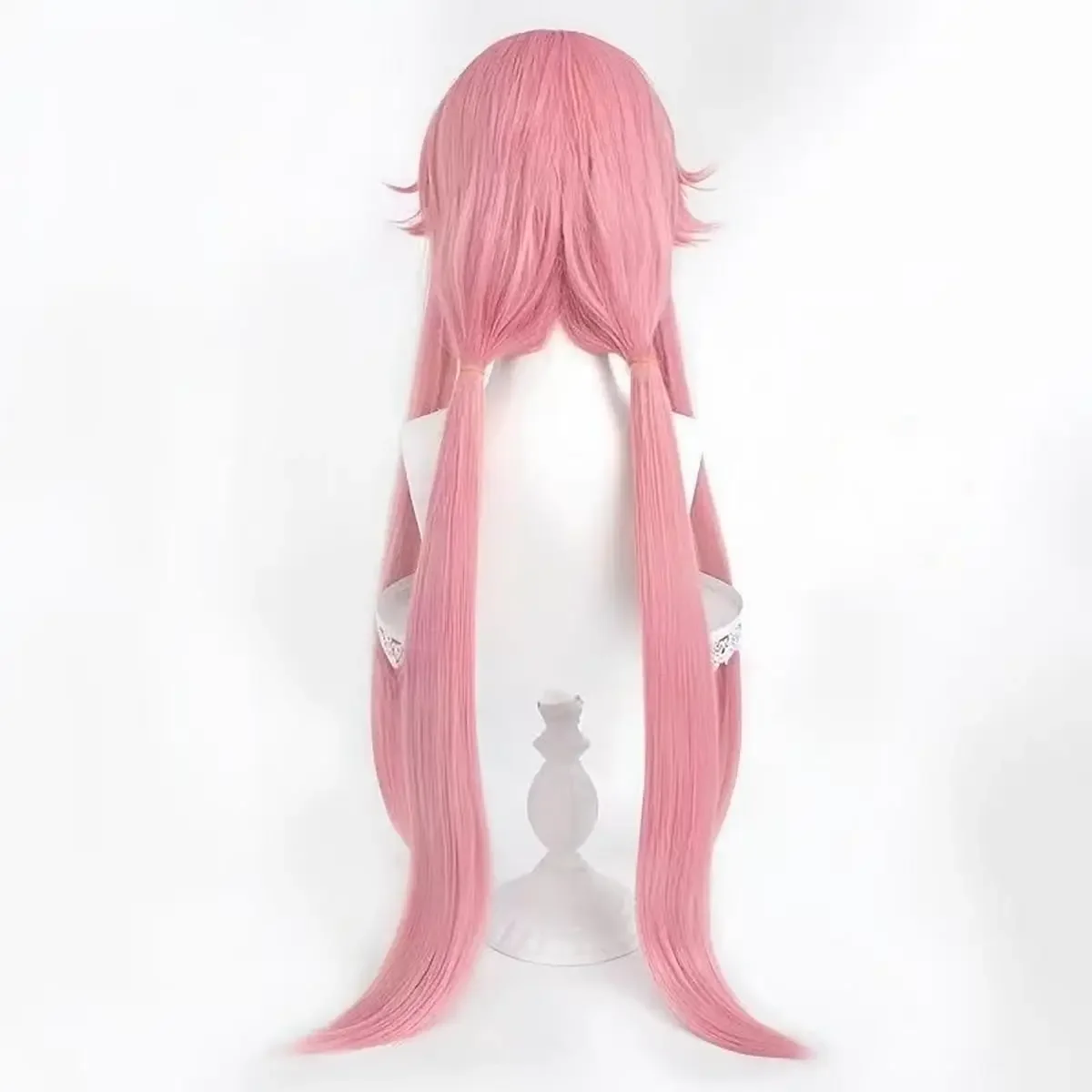 Anime he Future Diary Gasai Yuno Wig for Cosplay Pink Costume Wig long ponytai Synthetic Hair Party Wigs Halloween Party image 4