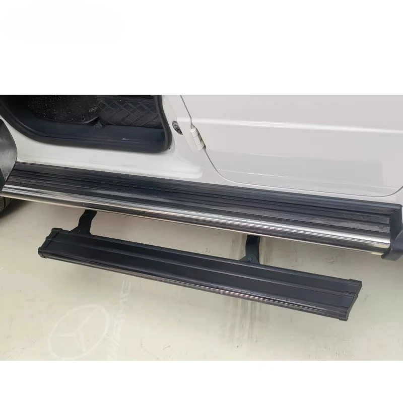 W464 Electric Side Step Slide Circle Fit for G Class From 2019 - 2025 Year W464 W465 G63 Steel Running Board Automobile Step
