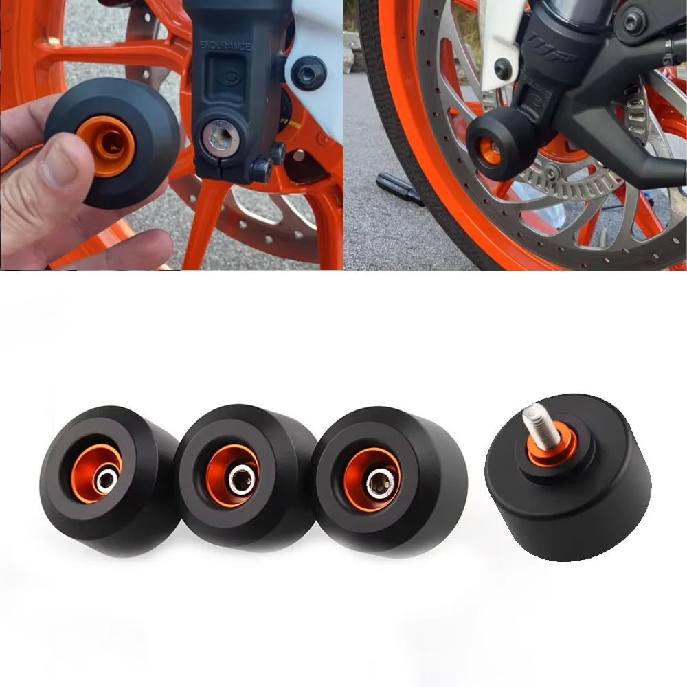 

Front Rear Fork Wheel Frame Slider Crash Protector Pads Roda For KTM DUKE/RC 125 200 250 390 DUKE125 200 DUKE250 DUKE390