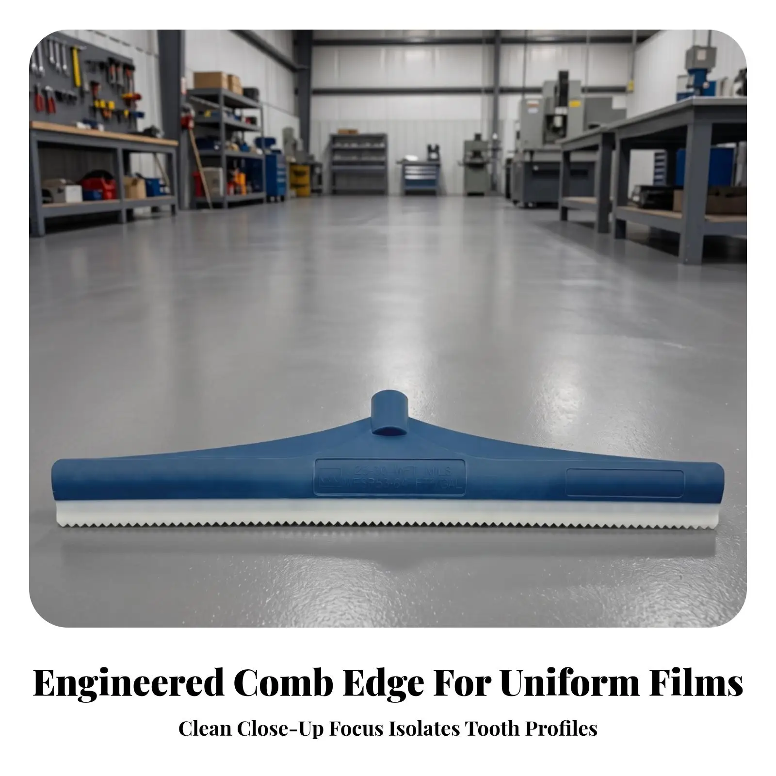Heavy Duty Flexible Paint Scraper for Resin Leveling Long Reach Smoothing Tool for Large Areas