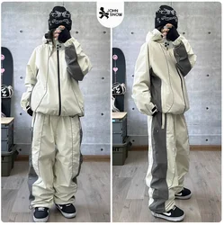 John Snow Fashion Snowboarding Sets 2025 Outdoor Sports Warm Waterproof Breathable Ski Suites Winter Snow Jacket And Pants