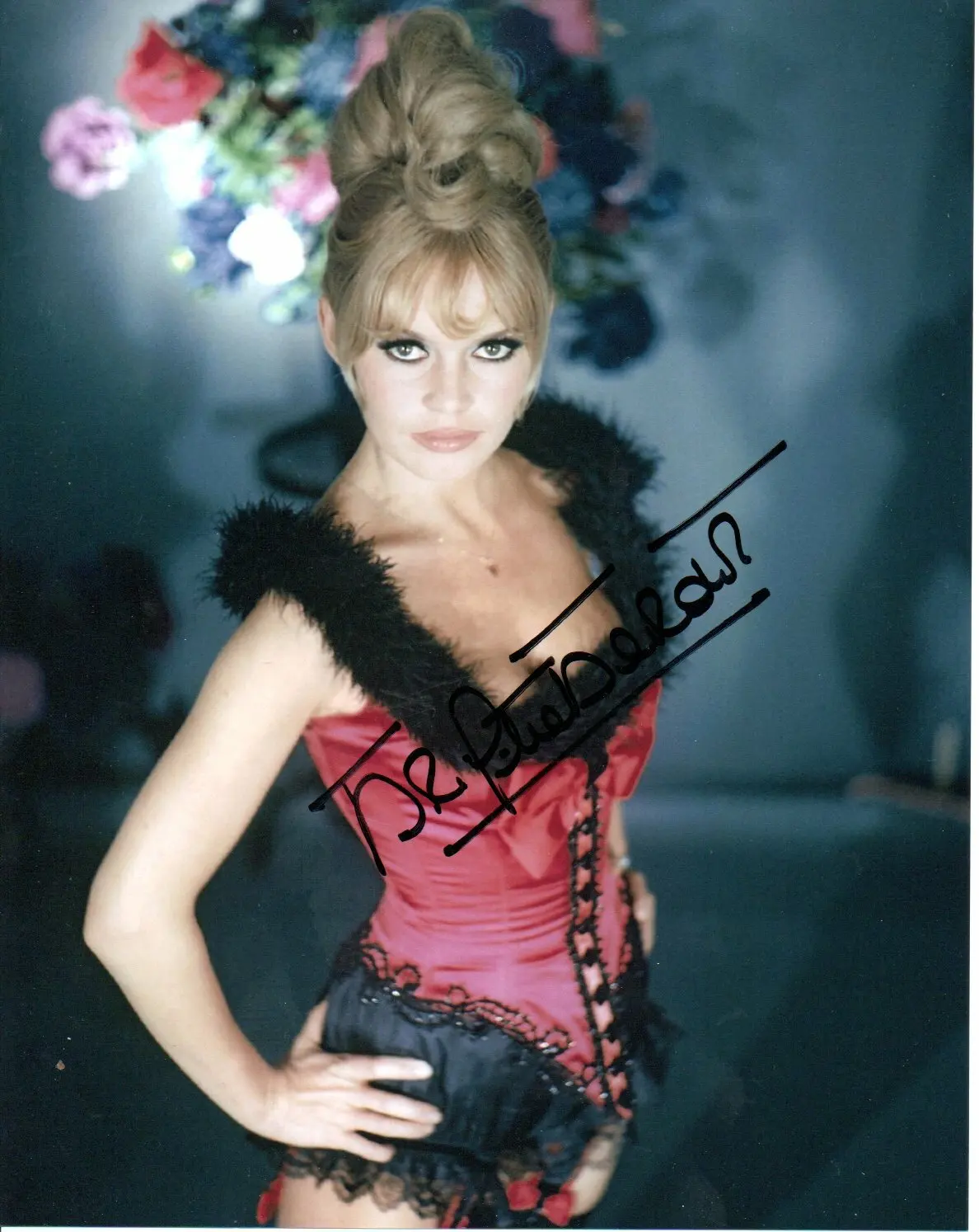 بريجيت باردو توقيع توقيع صورة مروحة هدية توقيع طباعة ملصق جدار الفن روما الديكور #1