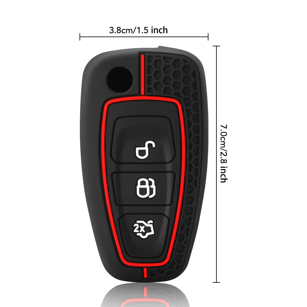 Car Key Cover For Ford Focus Fiesta Ranger S-Max Galaxy Transit Tourneo Custom Mondeo 4 Wagon Kuga C-Max Car Accessories Case