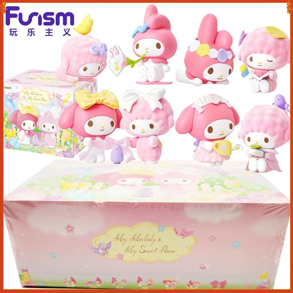 

Funism Genuine My Melody & My Sweet Piano Little Bird Adventure Series Blind Box Desktop Collection Model Decoration Kids Gifts
