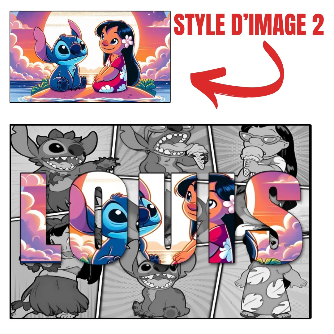 اسم شخصي بدون إطار ملصق ديزني فيلم الفن قماش المشارك ليلو وستيتش اللوحة الزخرفية لوحة على الحائط لتزيين المنزل هدية