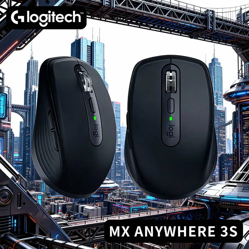 

Logitech MX Anywhere 3S Productivity Mouse - 8000 DPI Darkfield, MagSpeed Hyper-Scroll, 3-Device Sync, USB-C Fast Charge