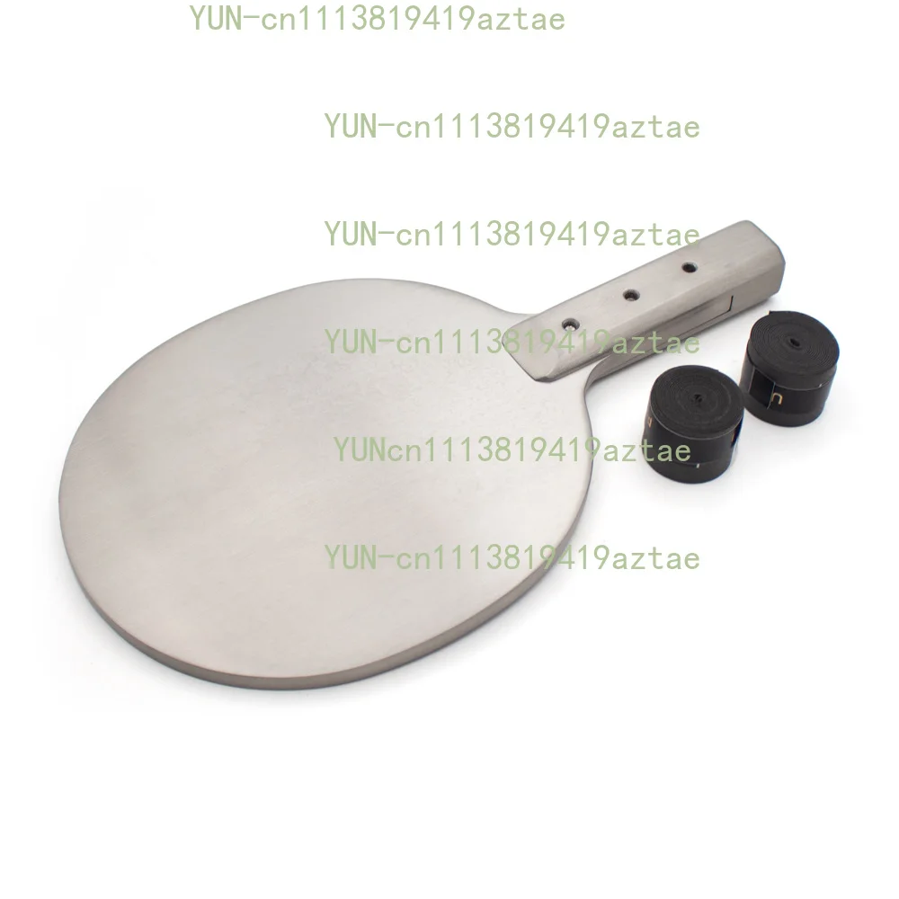 Heavy Table Tennis Paddle - Stainless Steel Weighted Training Racket for Strength Building & Fitness