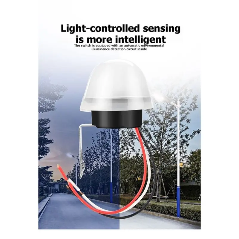 B67C AS-20 DC 220V Automatic On Off Photocell Street Lamp Light Switch Controller Photo Control Photoswitch Sensor Switch