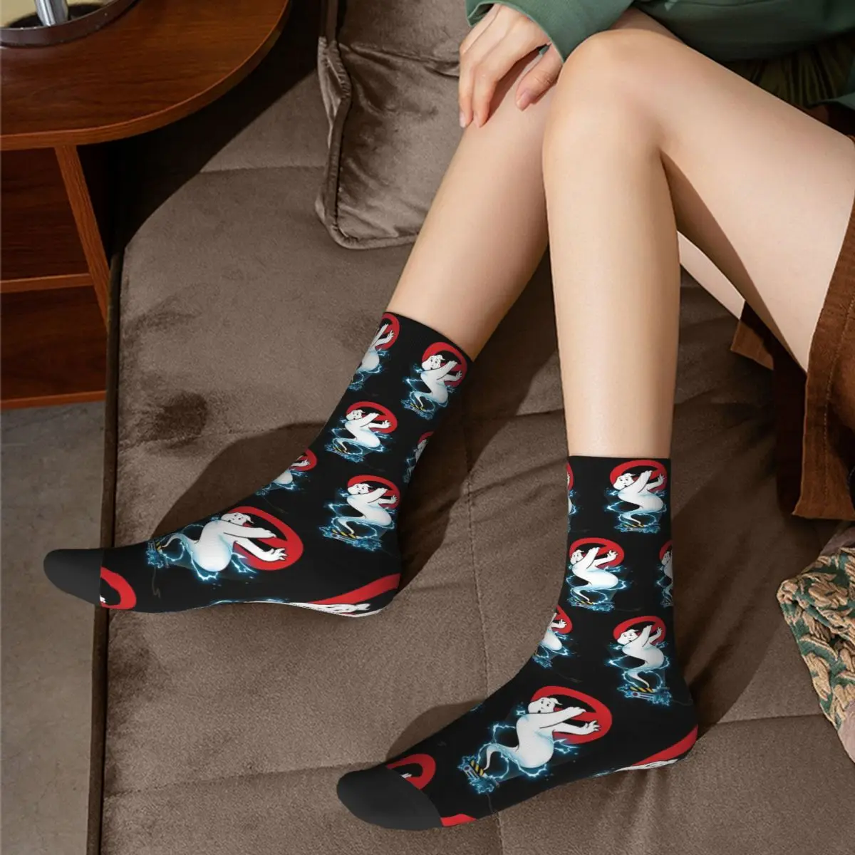 جميع المواسم طاقم جوارب Ghostbusters شعار الجوارب عارضة الجوارب الطويلة اكسسوارات للرجال النساء هدايا عيد الميلاد