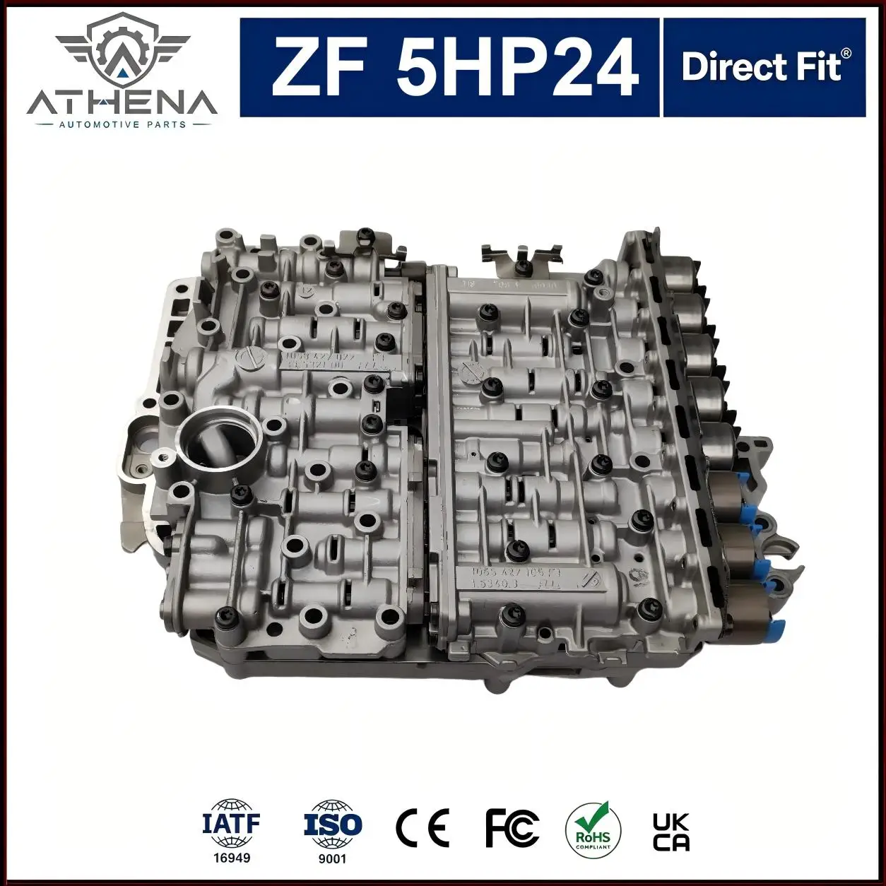 1058000016 1058427022 ZF5HP24 Transmission Valve Body Assembly With Solenoids For BMW E39 E38 E53 5 Speed Gearbox 1999-2004