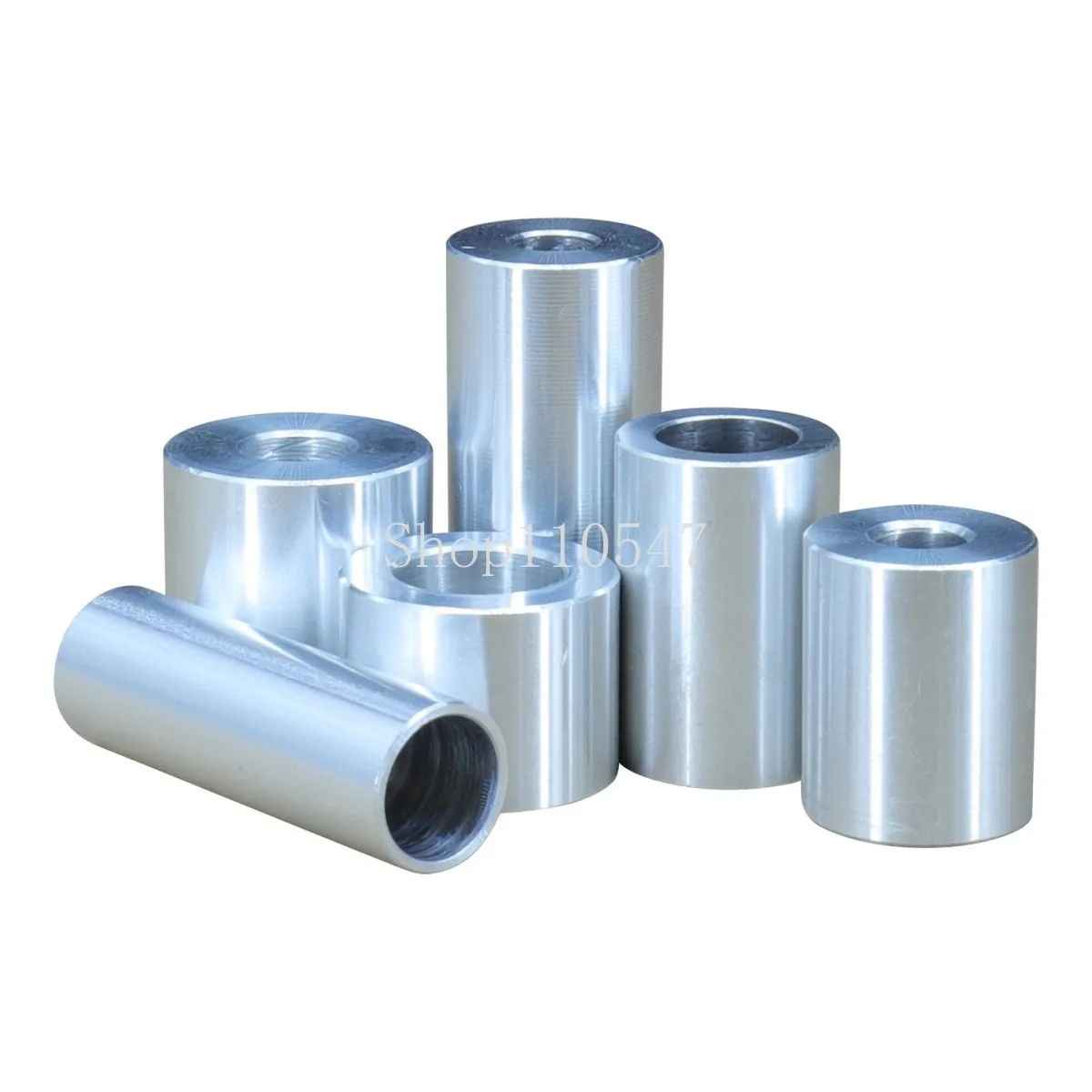 6.2/8.2/10.2/12.2mm Aluminum OD20mm Unthreaded Standoff Spacer Bushing Washer Round Hollow Gasket Sleeve Length 2mm~50mm