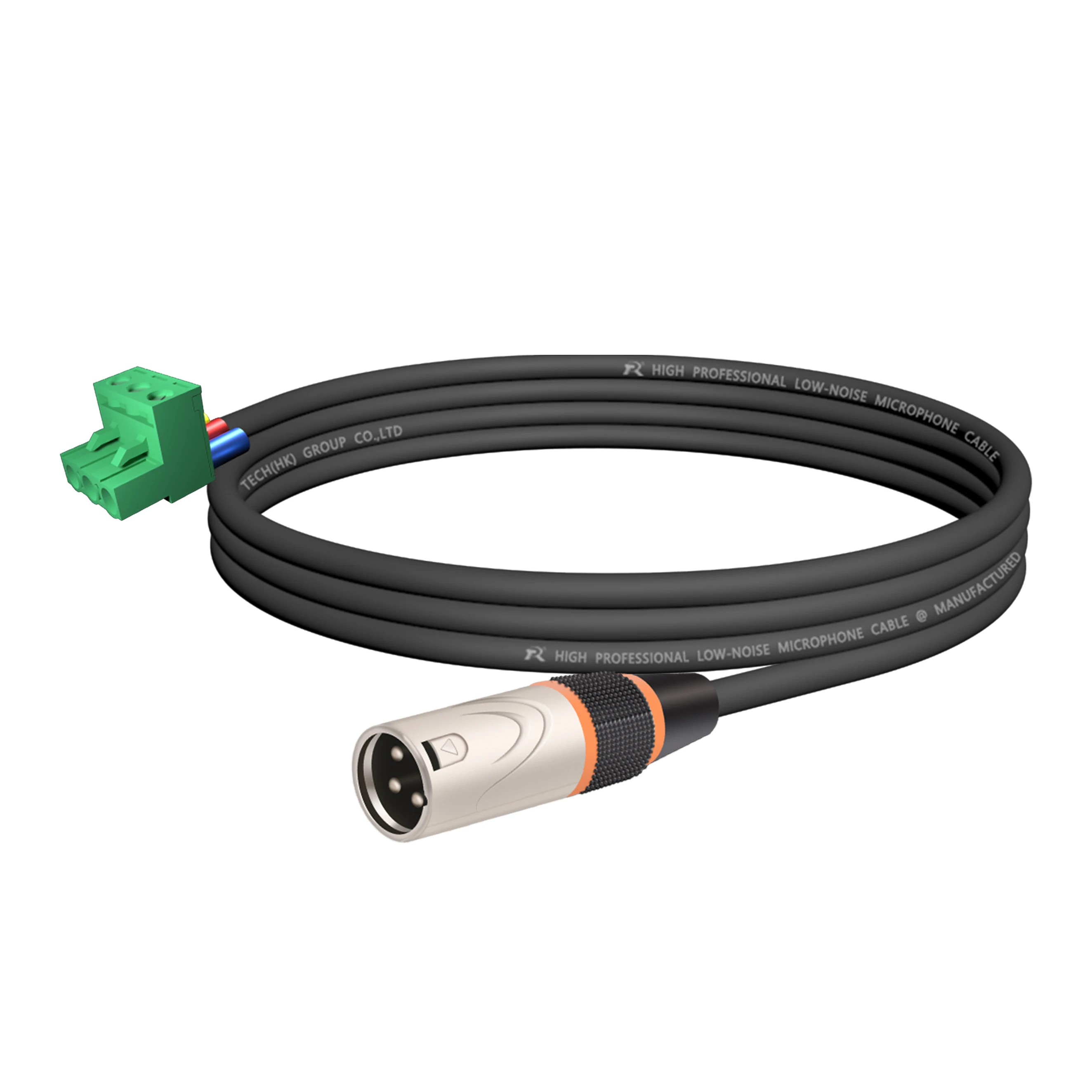 Phoenix-Terminal, direkter 3P-XLR-Anschluss, mit abgeschirmtem Kabel, silberfarbener Metallanschluss mit Anti-Zug-Hülse, zur Konvertierung von Audiogeräten – Detail 12