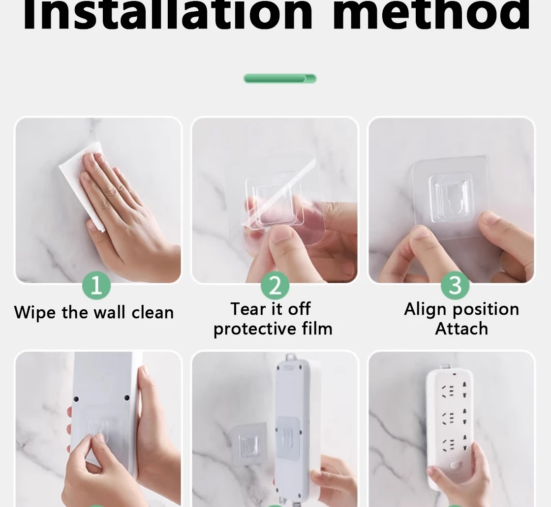 Transparente Mehrzweckhaken, doppelseitig klebende Wandhaken, wasserdichte Kleidung, Hüte, Handtuchhaken, Küche, Bad, Türhaken – Detail 22