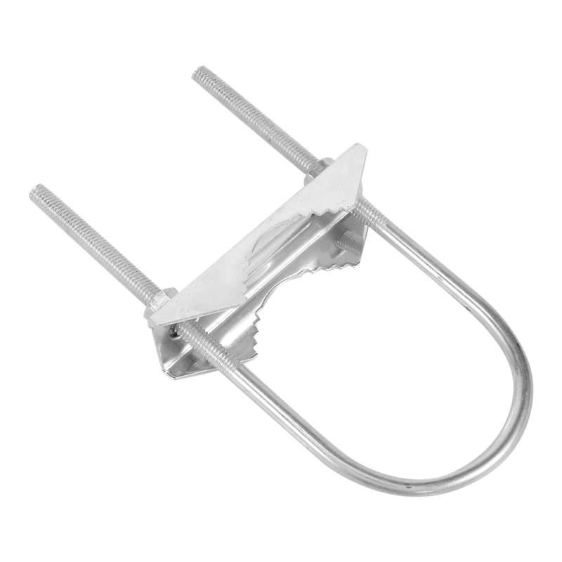 Morsetto per albero Antenna FULL-Double staffa a ganasce a V bulloni a U Hardware per montaggio su tubi 2 set per Antenna Wifi Yagi, Antenna TV