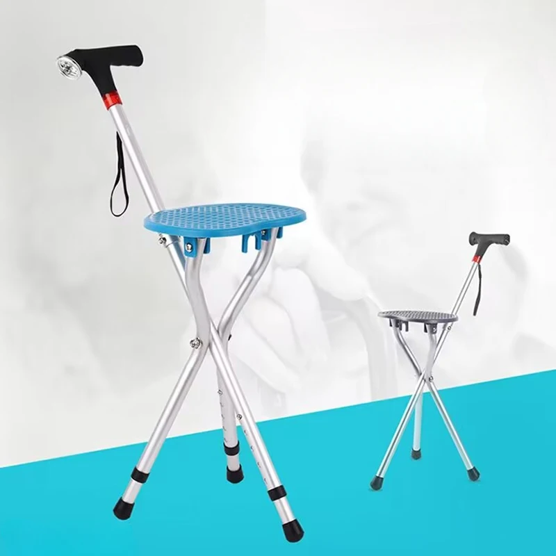 

Old People Stool Stool Aluminium Alloy Ultralight Foldable Stool Walking Stick Senior Furniture Una Panca LLSC