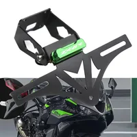 Para Kawasaki Ninja ZX-6R ZX6R ZX 6R ZX636 2019-2025 soporte para matrícula oculto guardabarros limpio trasero eliminador Kit luz LED