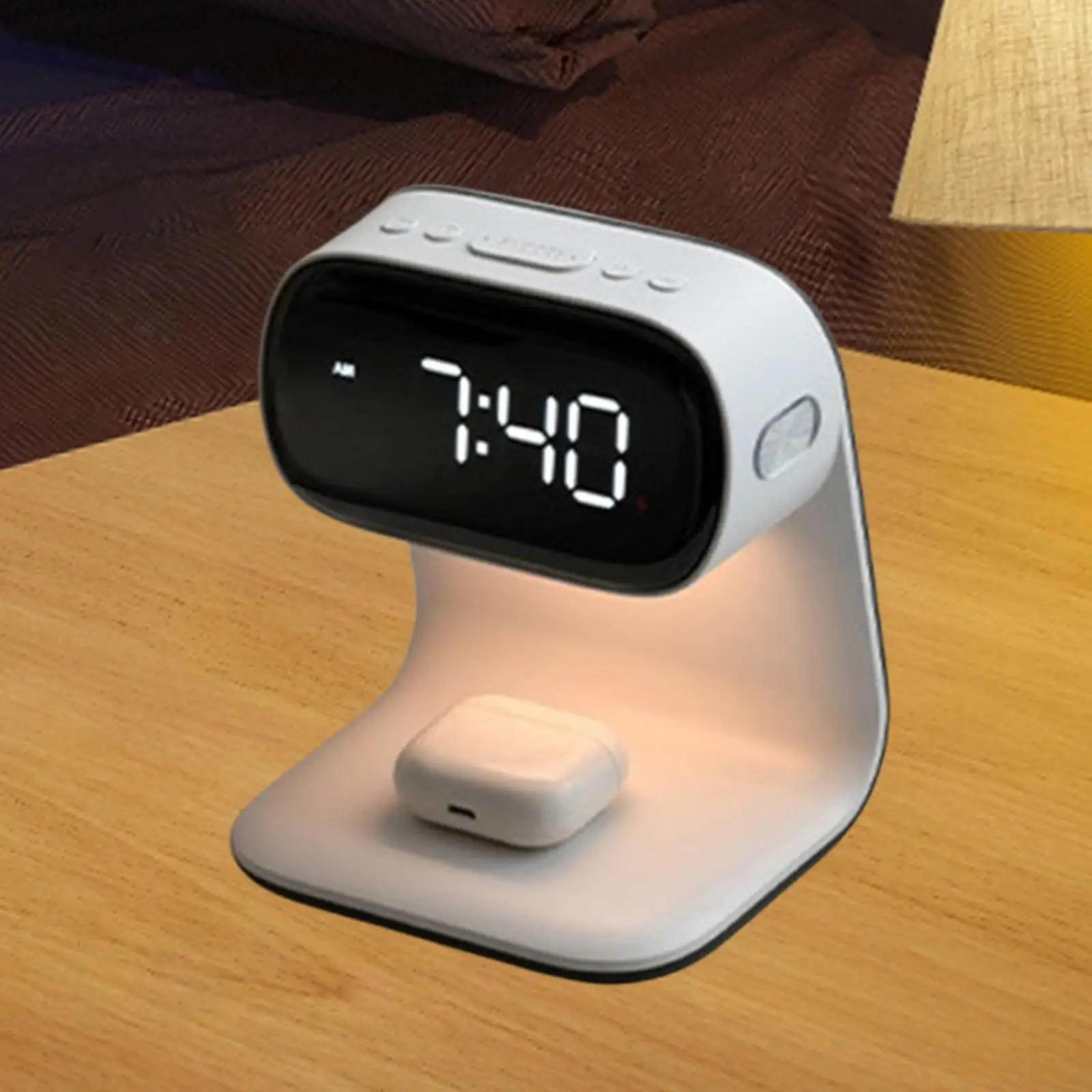 

Bedroom Lamp Cordless Charging Station Desk Lamp for Smartphones Living Room