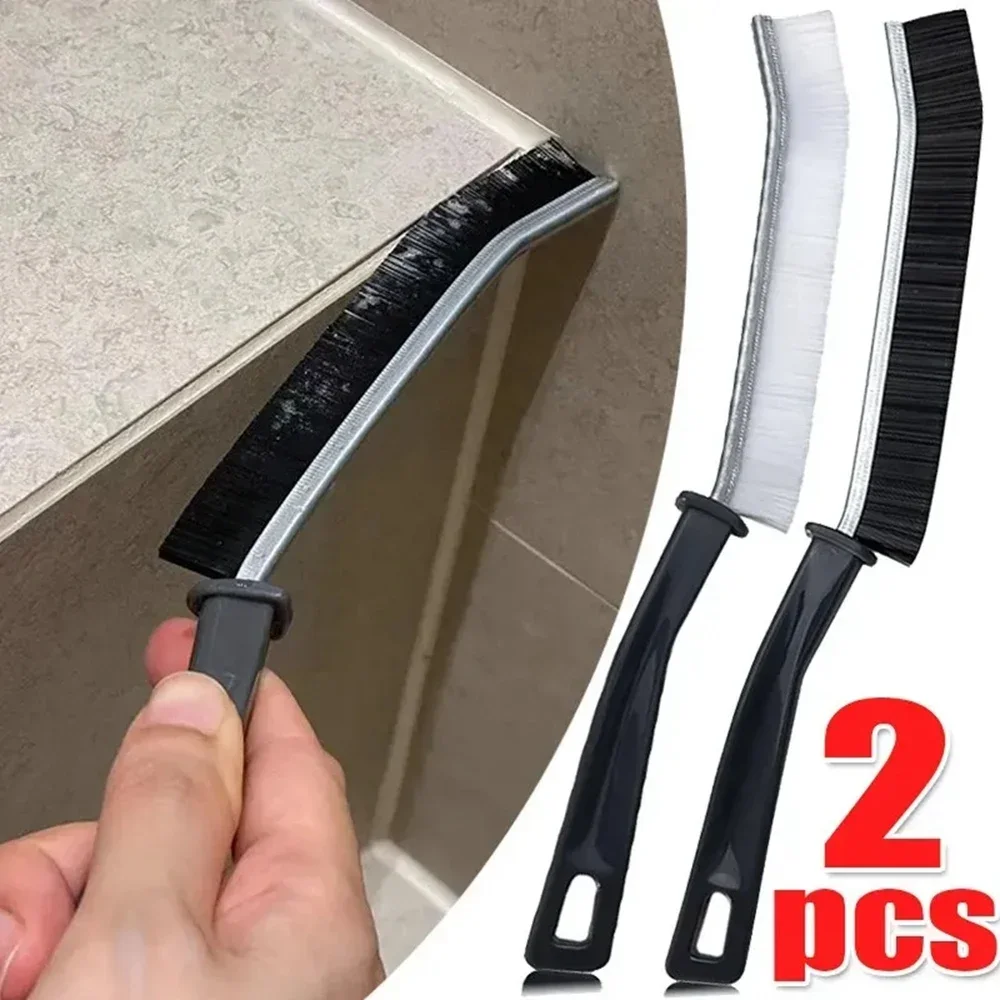 Juego de 5 cepillos duraderos para limpiar juntas de azulejos, cerdas duras para limpiar rincones y líneas de azulejos en la cocina, el baño y la ducha.