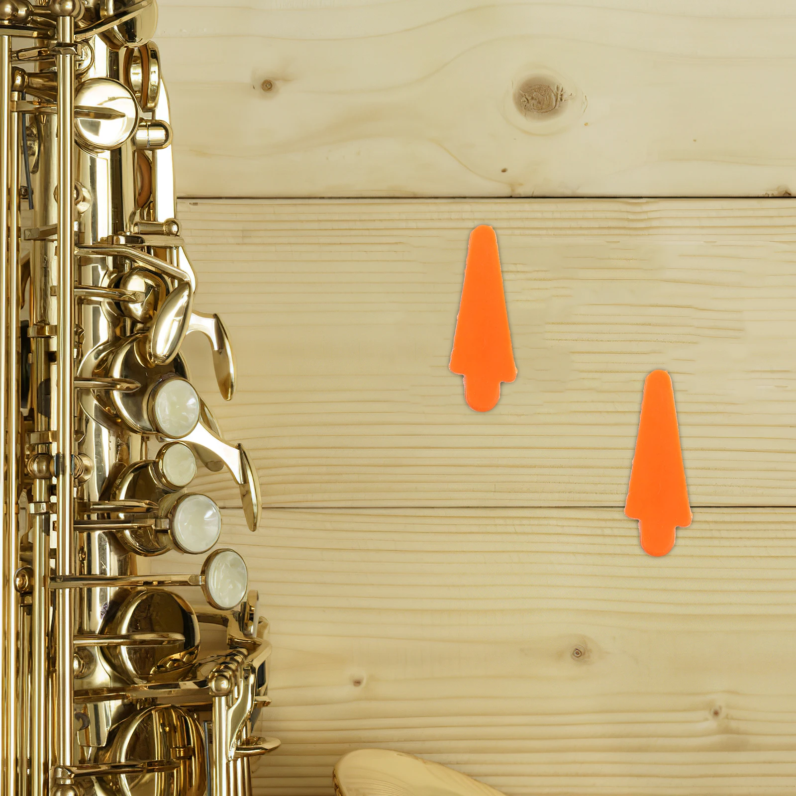 

Musical Instrument Pad Key Pads Cushions Rubber Saxophone Orange Finger Protector Tools