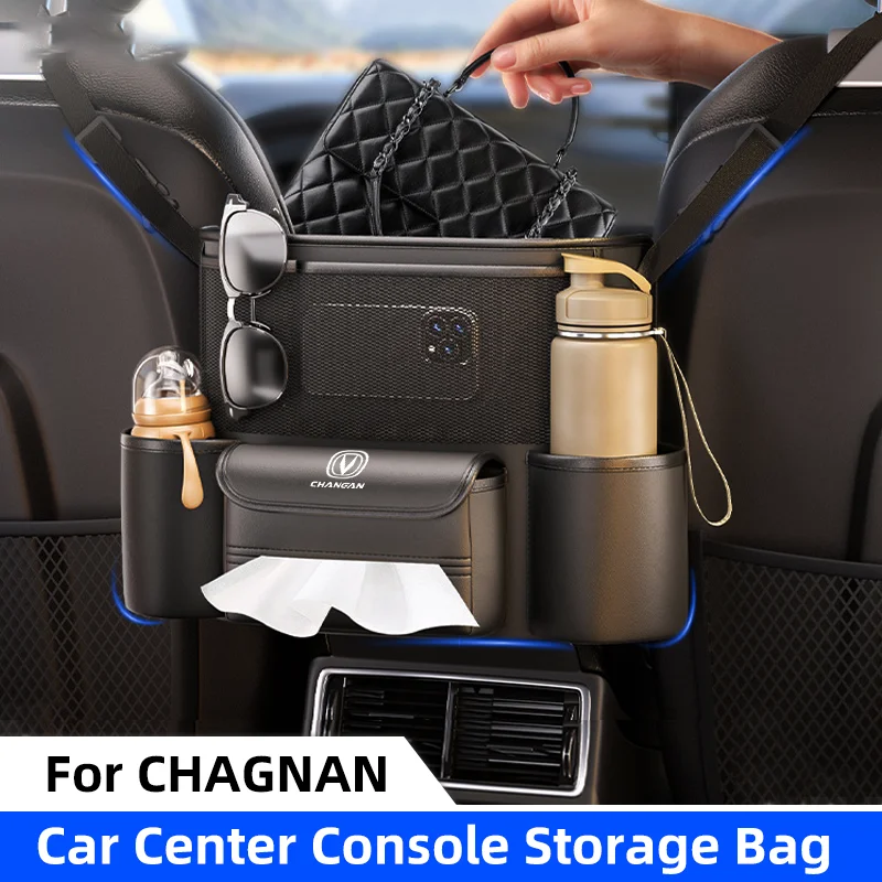 Bolsa de almacenamiento para asiento medio de coche, para Changan CS35 alsvi CS55 CS75 CS85 CS95, almacenamiento de respaldo de asiento de gran capacidad, soporte para bolso de almacenamiento