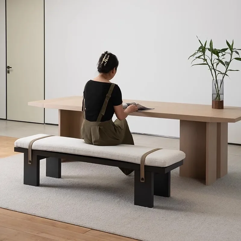 High-end bench dining chair light luxury